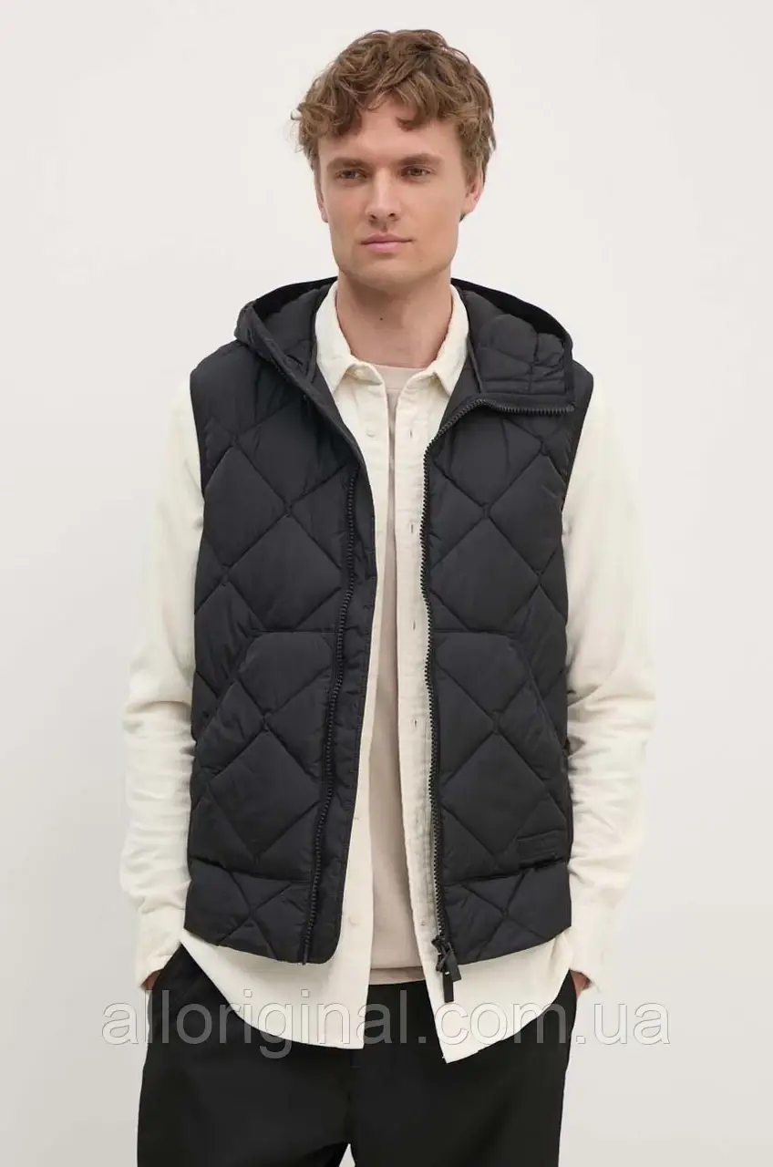 AllOriginal com ua Безрукавка Armani Exchange чоловіча колір чорний зимова 6DZQ01 ZN4XZ РОЗМІРИ ЗАПИТУЙТЕ