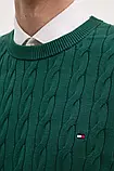AllOriginal com ua Бавовняний светр Tommy Hilfiger колір зелений легкий РОЗМІРИ ЗАПИТУЙТЕ, фото 7