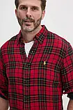 AllOriginal com ua Бавовняна сорочка Polo Ralph Lauren чоловіча колір червоний regular комір button-down, фото 6