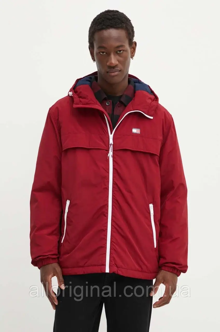 AllOriginal com ua Куртка Tommy Jeans чоловіча колір бордовий зимова DM0DM18908 РОЗМІРИ ЗАПИТУЙТЕ