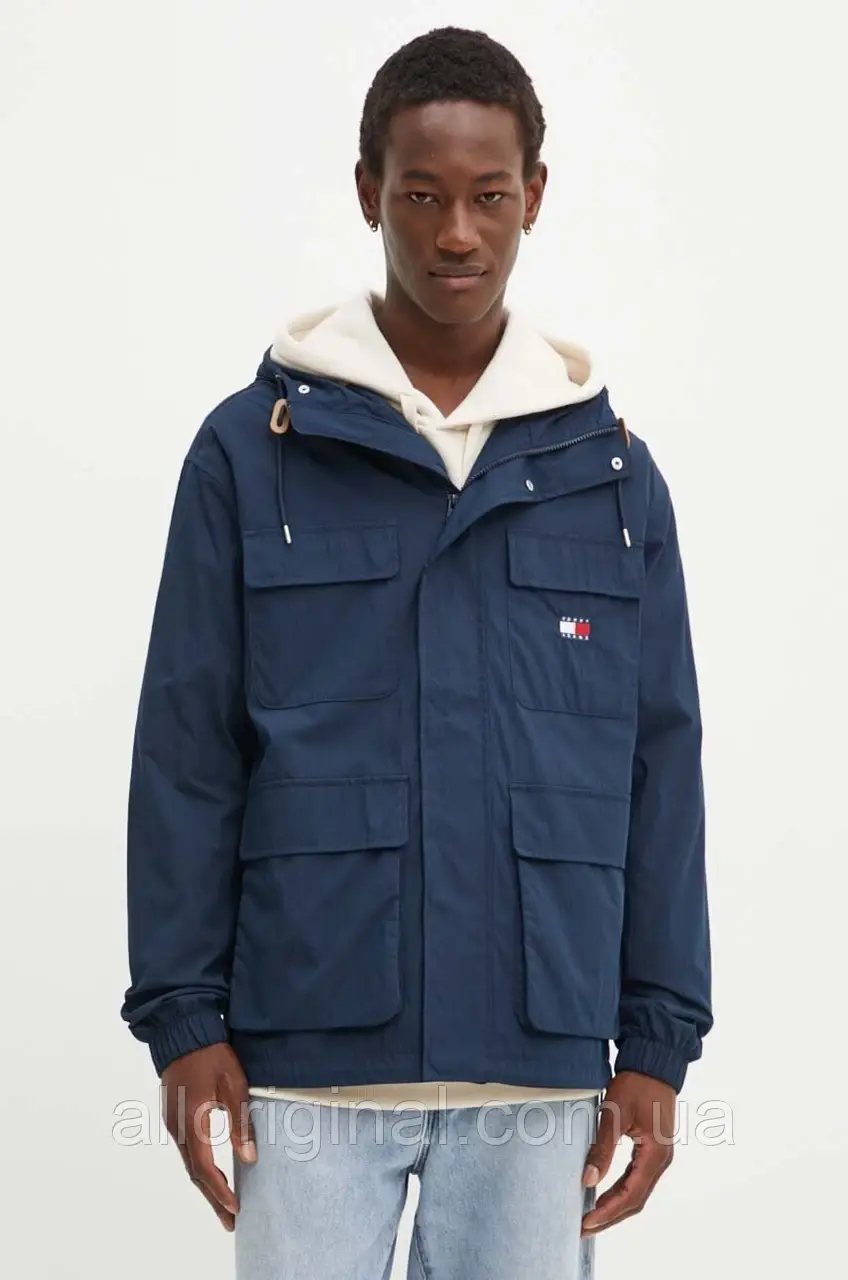 AllOriginal com ua Куртка Tommy Jeans чоловіча колір синій перехідна DM0DM18905 РОЗМІРИ ЗАПИТУЙТЕ