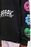 AllOriginal com ua Бавовняна кофта Barrow чоловіча колір чорний з капюшоном з принтом F4BWUAHS089 РОЗМІРИ, фото 7