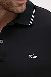 AllOriginal com ua Бавовняний лонгслів Paul&Shark колір чорний з аплікацією 14311717 РОЗМІРИ ЗАПИТУЙТЕ, фото 6