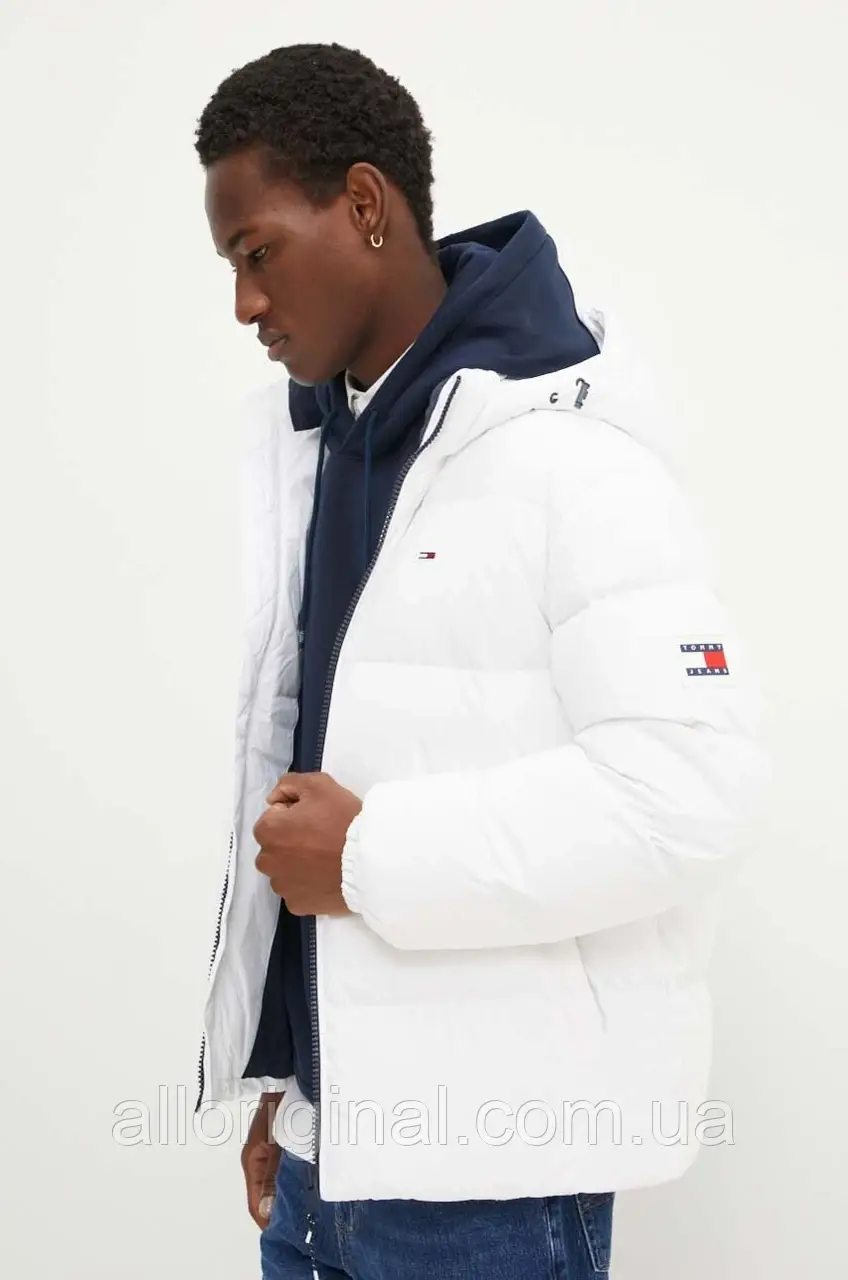 AllOriginal com ua Пухова куртка Tommy Jeans чоловіча колір білий зимова oversize DM0DM19786 РОЗМІРИ ЗАПИТУЙТЕ