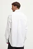 AllOriginal com ua Бавовняна сорочка Versace Jeans Couture чоловіча колір білий relaxed класичний комір, фото 5