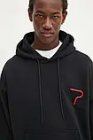 AllOriginal com ua Бавовняна кофта MSGM чоловіча колір чорний з капюшоном з аплікацією 3740MM133.247795, фото 3