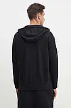 AllOriginal com ua Кофта Armani Exchange чоловіча колір чорний з капюшоном з аплікацією 8NZMSH Z9N1Z РОЗМІРИ, фото 4
