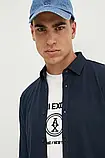 AllOriginal com ua Сорочка Armani Exchange чоловіча колір синій regular класичний комір 6DZCHJ ZJEAZ РОЗМІРИ, фото 6