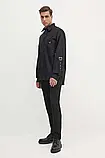 AllOriginal com ua Бавовняна сорочка Versace Jeans Couture чоловіча колір чорний relaxed класичний комір, фото 3