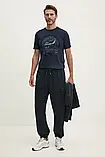 AllOriginal com ua Бавовняні спортивні штани Armani Exchange колір синій однотонні 6DZPJH ZJ4XZ РОЗМІРИ, фото 3