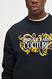AllOriginal com ua Бавовняна кофта Versace Jeans Couture чоловіча колір чорний з принтом 77GAIE05 CF02E, фото 6
