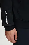 AllOriginal com ua Кофта Karl Lagerfeld чоловіча колір чорний з капюшоном з принтом 543910.705401 РОЗМІРИ, фото 6