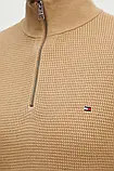 AllOriginal com ua Бавовняний светр Tommy Hilfiger колір бежевий легкий півгольф MW0MW35471 РОЗМІРИ ЗАПИТУЙТЕ, фото 8