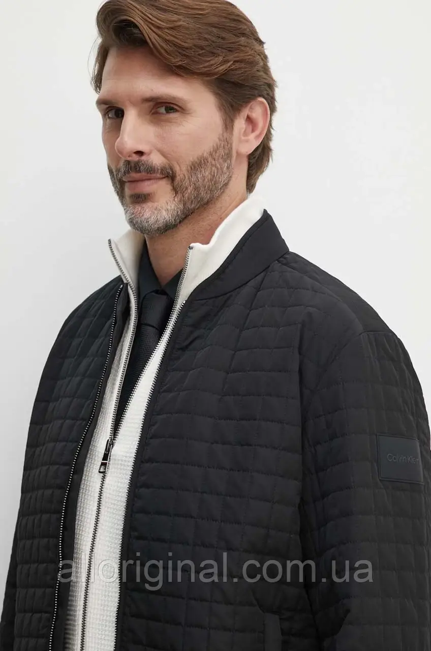 AllOriginal com ua Куртка Calvin Klein чоловіча колір чорний перехідна K10K113002 РОЗМІРИ ЗАПИТУЙТЕ