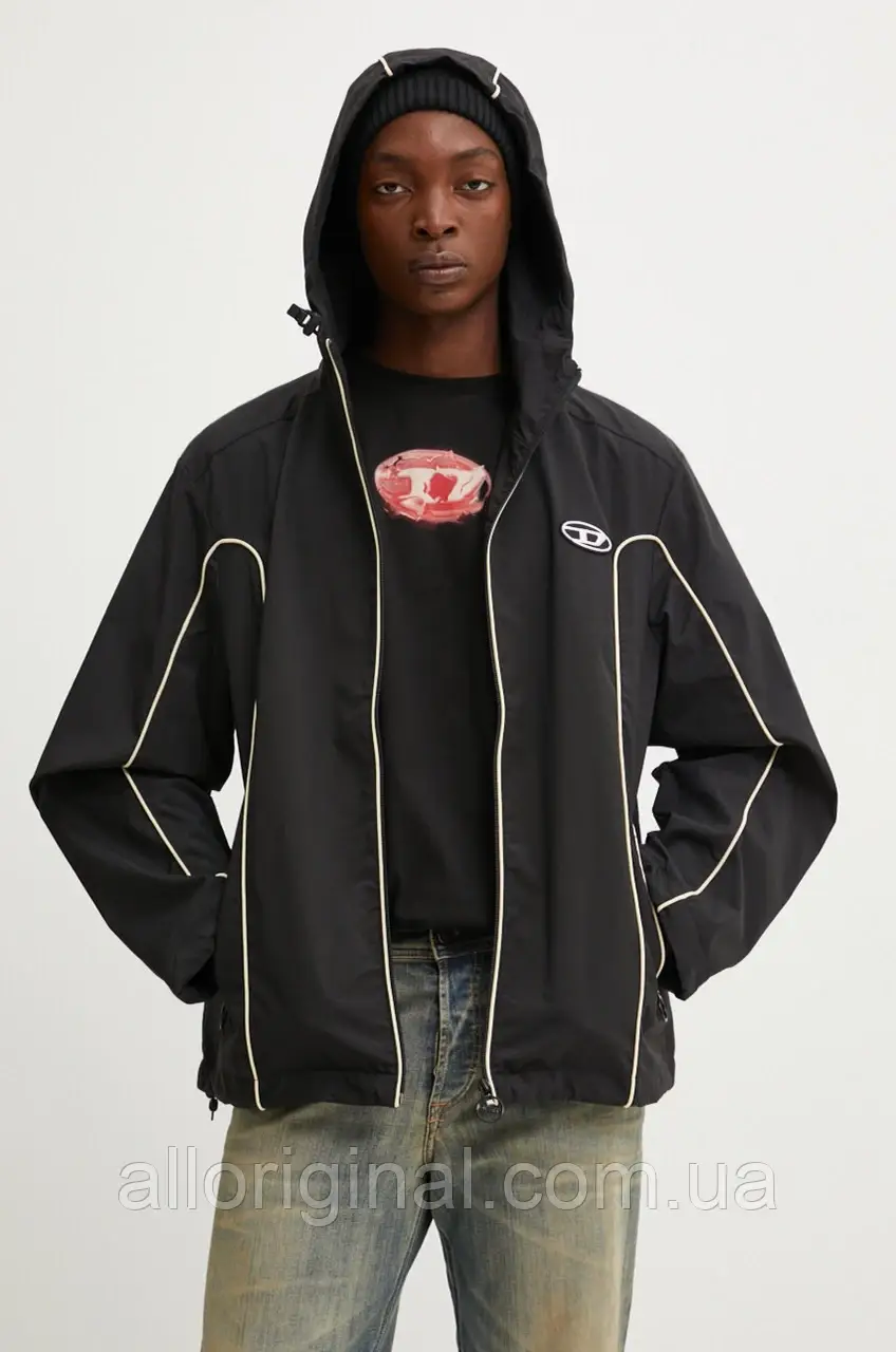 AllOriginal com ua Куртка Diesel J-HIVES чоловіча колір чорний перехідна oversize A06149.0DGAM РОЗМІРИ