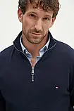 AllOriginal com ua Бавовняний светр Tommy Hilfiger колір синій легкий півгольф MW0MW35471 РОЗМІРИ ЗАПИТУЙТЕ, фото 5