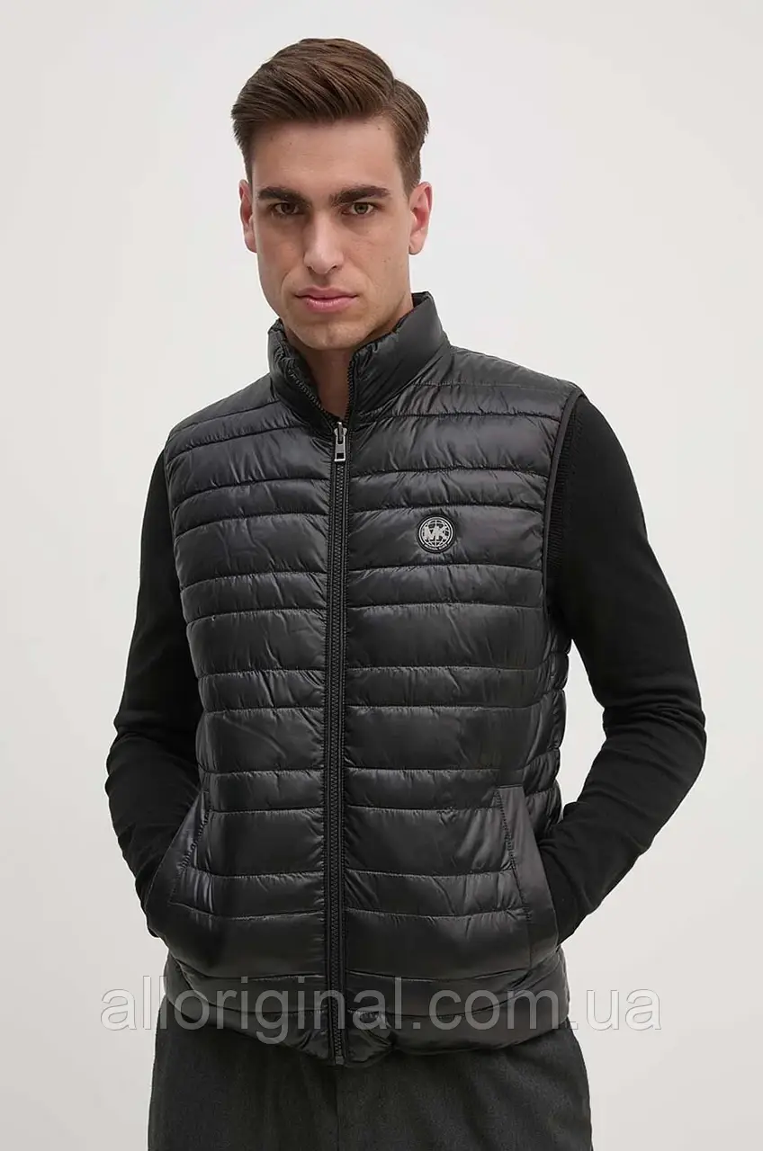 AllOriginal com ua Двостороння безрукавка Michael Kors чоловіча колір чорний зимова CT4201135P РОЗМІРИ