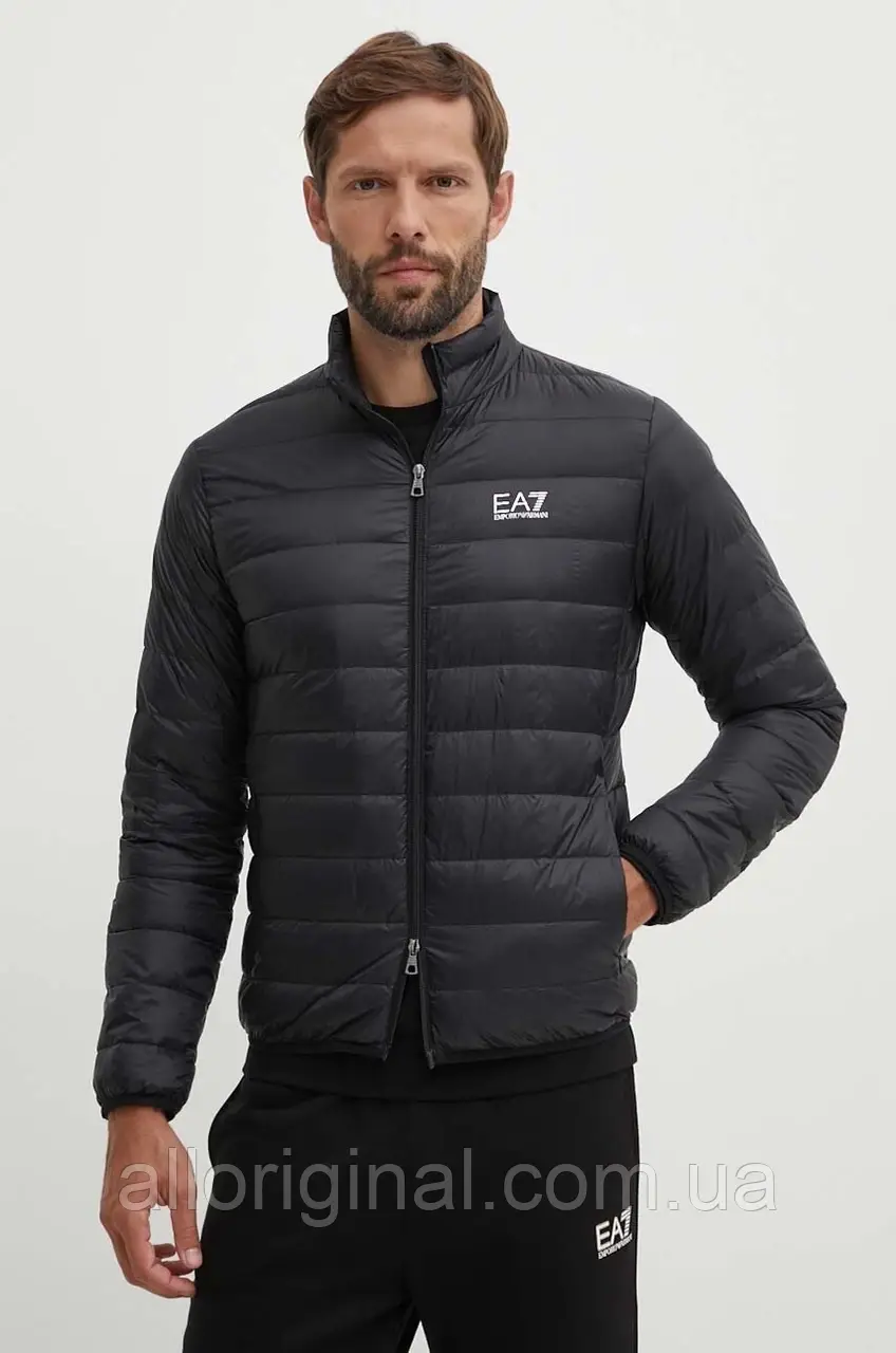AllOriginal com ua Пухова куртка EA7 Emporio Armani чоловіча колір чорний перехідна PNGPZ.8NPB23 РОЗМІРИ