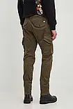AllOriginal com ua Штани C.P. Company Stretch Sateen Ergonomic Lens чоловічі колір зелений фасон cargo, фото 4