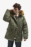 AllOriginal com ua Куртка Alpha Industries N3B чоловіча колір зелений зимова 100106.01-green РОЗМІРИ ЗАПИТУЙТЕ, фото 9