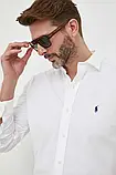 AllOriginal com ua Бавовняна сорочка Polo Ralph Lauren чоловіча колір білий regular класичний комір РОЗМІРИ, фото 6