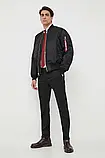 AllOriginal com ua Куртка-бомбер Alpha Industries чоловічий колір чорний зимова 100101.03-Black РОЗМІРИ, фото 4
