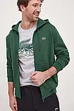 AllOriginal com ua Кофта Lacoste чоловіча колір зелений з капюшоном однотонна РОЗМІРИ ЗАПИТУЙТЕ, фото 3