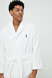 AllOriginal com ua Бавовняний халат Polo Ralph Lauren колір білий РОЗМІРИ ЗАПИТУЙТЕ, фото 5