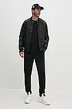 AllOriginal com ua Бавовняні спортивні штани Armani Exchange колір чорний з аплікацією 6DZPLC ZJNNZ РОЗМІРИ, фото 3