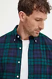 AllOriginal com ua Бавовняна сорочка Polo Ralph Lauren чоловіча колір зелений regular комір button-down, фото 5