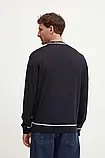 AllOriginal com ua Вовняний светр Emporio Armani чоловічий колір синій легкий 6D1MXH 1MJLZ РОЗМІРИ ЗАПИТУЙТЕ, фото 4