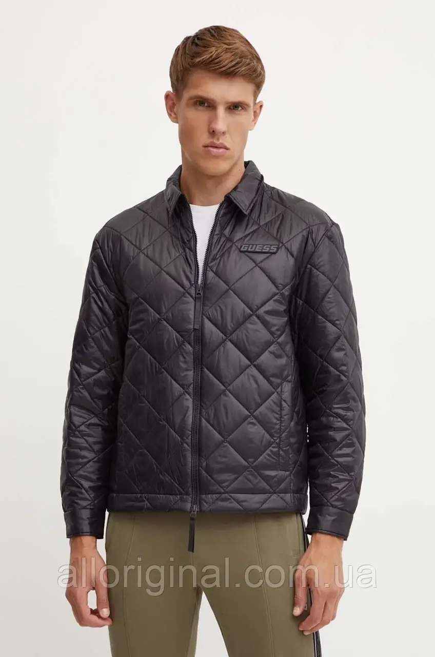 AllOriginal com ua Куртка Guess ANCHISE чоловіча колір чорний перехідна Z4YL02 WGAD2 РОЗМІРИ ЗАПИТУЙТЕ