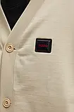 AllOriginal com ua Бавовняна кофта HUGO чоловіча колір бежевий однотонна 50516705 РОЗМІРИ ЗАПИТУЙТЕ, фото 6