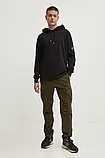 AllOriginal com ua Бавовняна кофта C.P. Company Light Fleece чоловіча колір чорний з капюшоном однотонна, фото 3