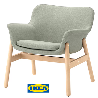 М'яке крісло IKEA VEDBO Світло-зелене 205.522.22