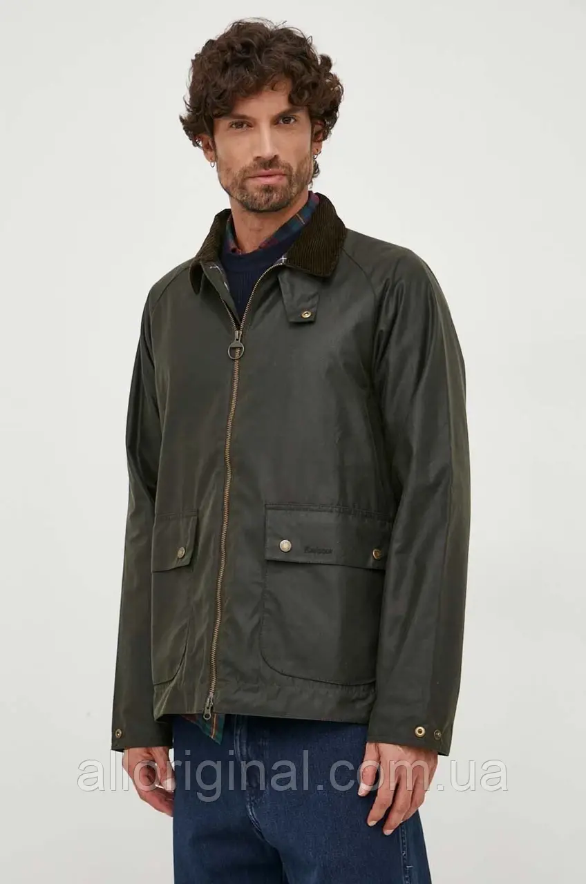 AllOriginal com ua Бавовняна куртка Barbour колір зелений перехідна РОЗМІРИ ЗАПИТУЙТЕ