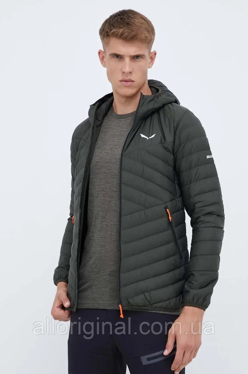 AllOriginal com ua Спортивна пухова куртка Salewa BRENTA колір зелений перехідна 00.0000027883 РОЗМІРИ