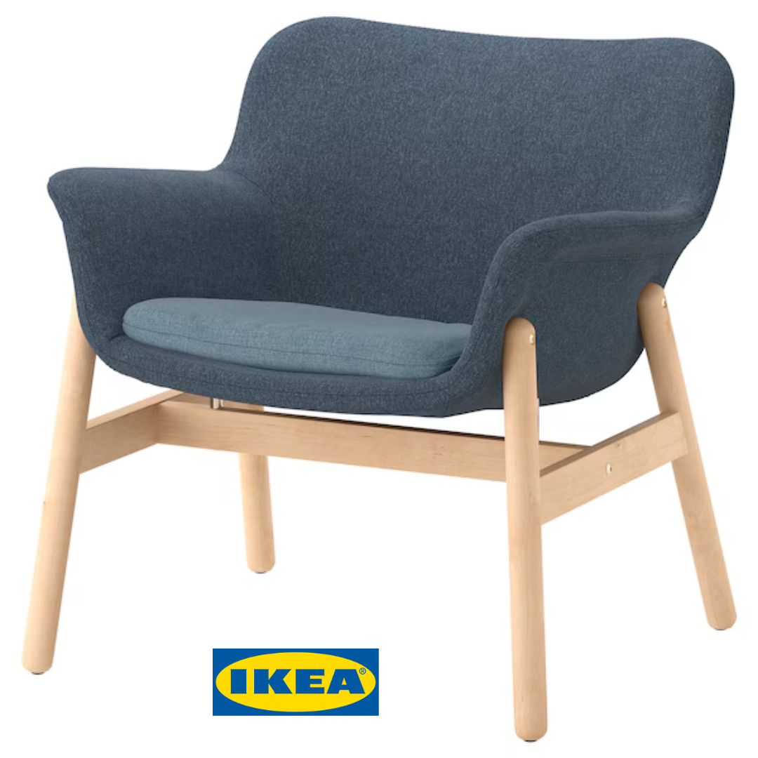 М'яке крісло IKEA VEDBO Синє 805.522.19
