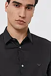 AllOriginal com ua Сорочка Emporio Armani чоловіча колір чорний regular класичний комір РОЗМІРИ ЗАПИТУЙТЕ, фото 6