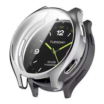 Захисний чохол для смарт годинника Xiaomi Watch 2 з плівкою сріблястий