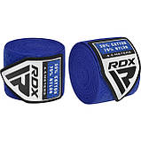 Бинти для боксу RDX WX Professional Boxing Hand Wraps Blue (4.5м.), фото 5