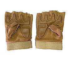 Тактичні рукавички Protect Armor Caoutch TAN безпалі койот