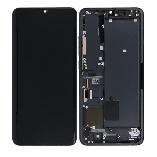 Дисплей Xiaomi Mi Note 10/Mi Note 10 Lite в зібраному вигляді із сенсором і рамкою Midnight Black service orig