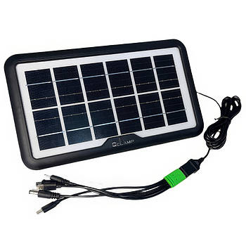 Сонячна панель з універсальним зарядним кабелем Cclamp CL-639 Solar 4W 6V Портативна сонячна панель