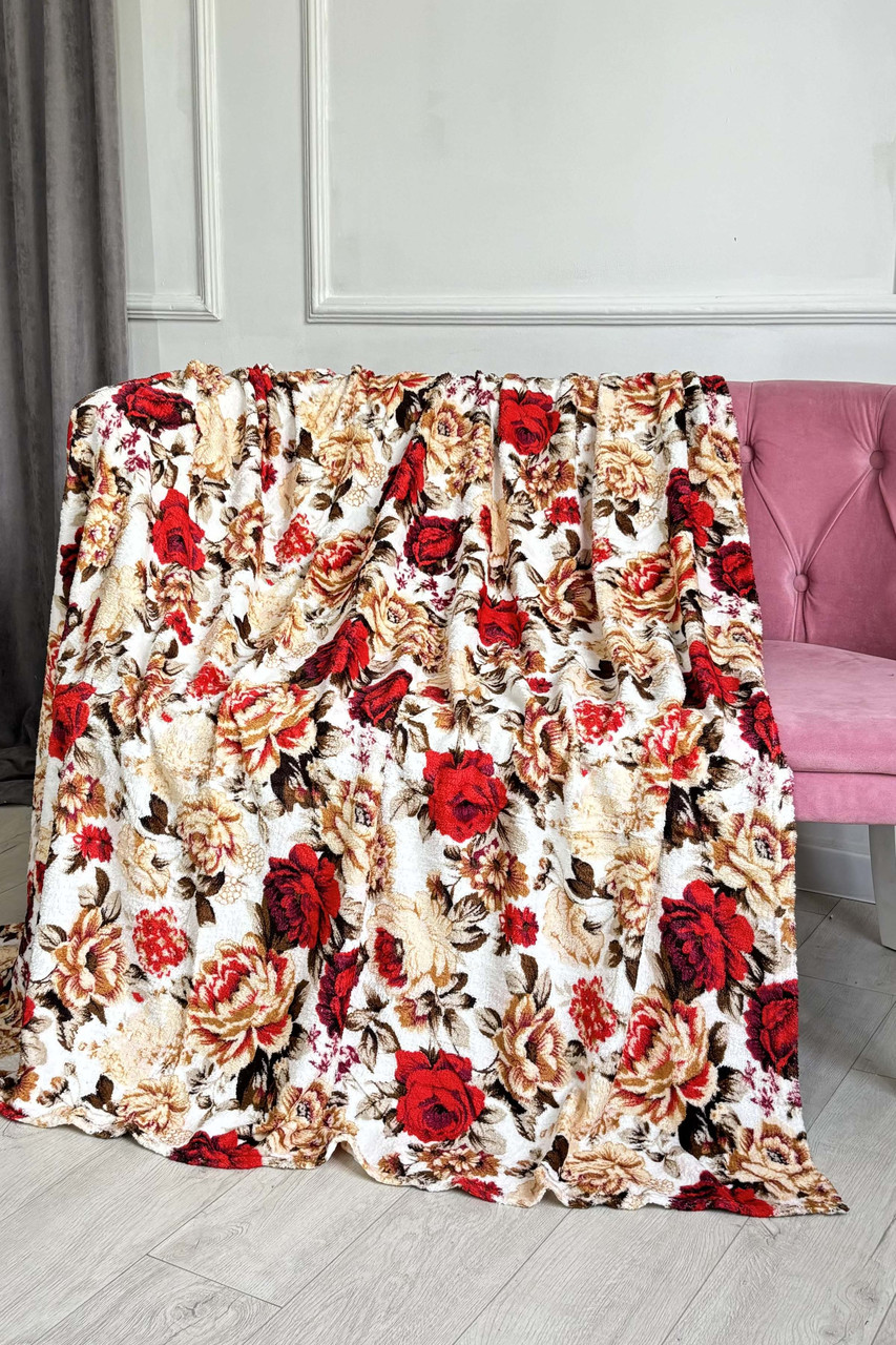 Плед білого кольору з принтом розмір 200*230 187670P, фото 1