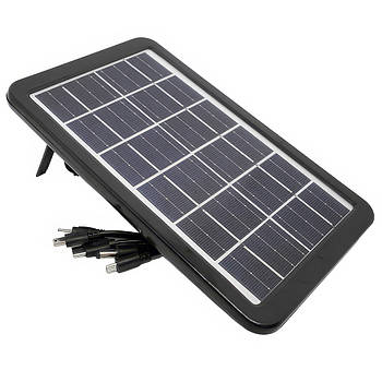Сонячна панель з універсальним зарядним кабелем Cclamp CL-630 Solar 3W 6V Портативна сонячна панель