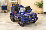 Дитячий електромобіль на акумуляторі Джип Mercedes M 4180 з пультом р/у для дітей 3-8 років автофарбування Синій, фото 3