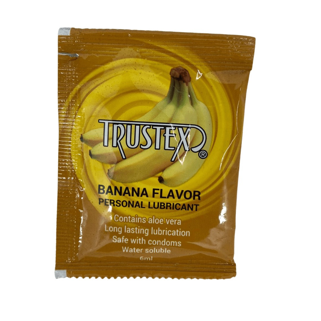 Саше/Лубрикант на водній основі Trustex Banana зі смаком банана, 6 мл Bomba💣, фото 1