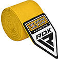 Бинти для боксу RDX WX Professional Boxing Hand Wraps Yellow (4.5м.), фото 3