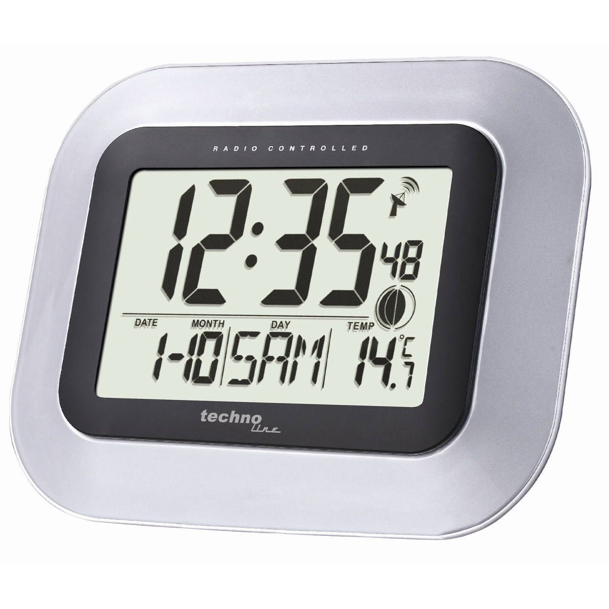 Годинник настінний Technoline WS8005 Silver/Black (WS8005) артикул 4399398